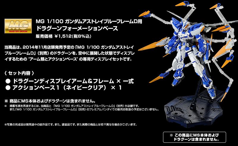 MG 1/100 Dragoon Formation Base for MBF-P03D Gundam Astray Blue Frame Dragoon
