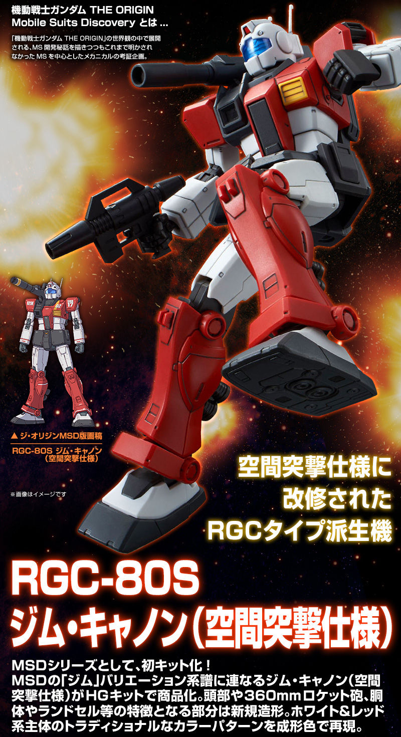 HGGTO 1/144 RGM-80S GM Cannon[Space Assault Type]