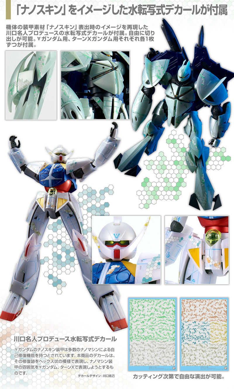 MG 1/100 SYSTEM∀-99(WD-M01) Turn A Gundam + Concept-X 6-1-2 Turn X(Nano Skin Image)