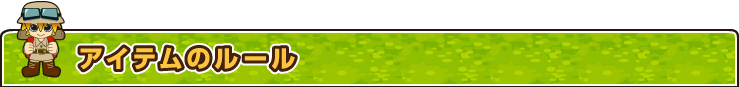 アイテムのルール