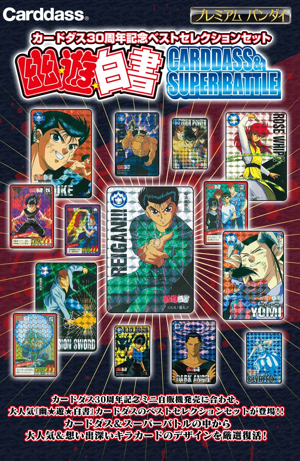 Carddass 30th Anniversary Best Selection Set Yu Yu Hakusho Super