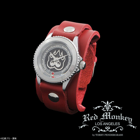 仮面ライダーアクセル × red monkey designs Collaboration Wristwatch Silver925 High-End Model