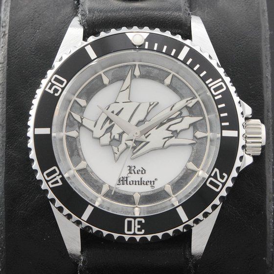 デジモンアドベンチャー OMEGAMONx Red Monkey Designs Wristwatch 　Silver925 High-End Model Black【2017年9月発送】