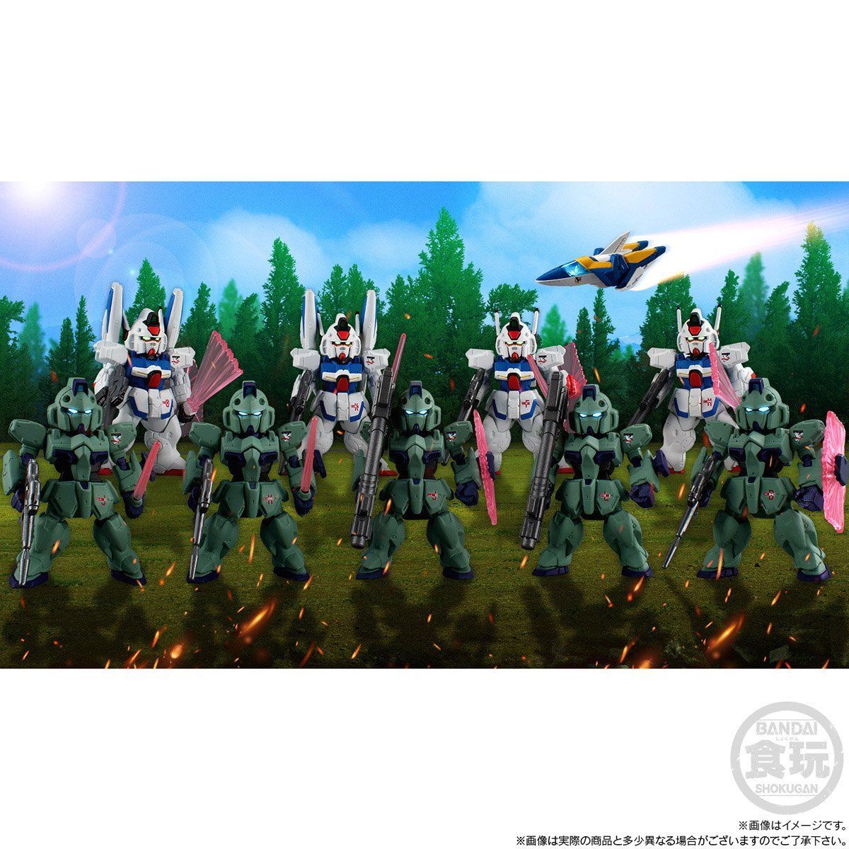 FW Gundam Converge:Core No.25 Mobile Suit Victory Gundam Shrike Team set