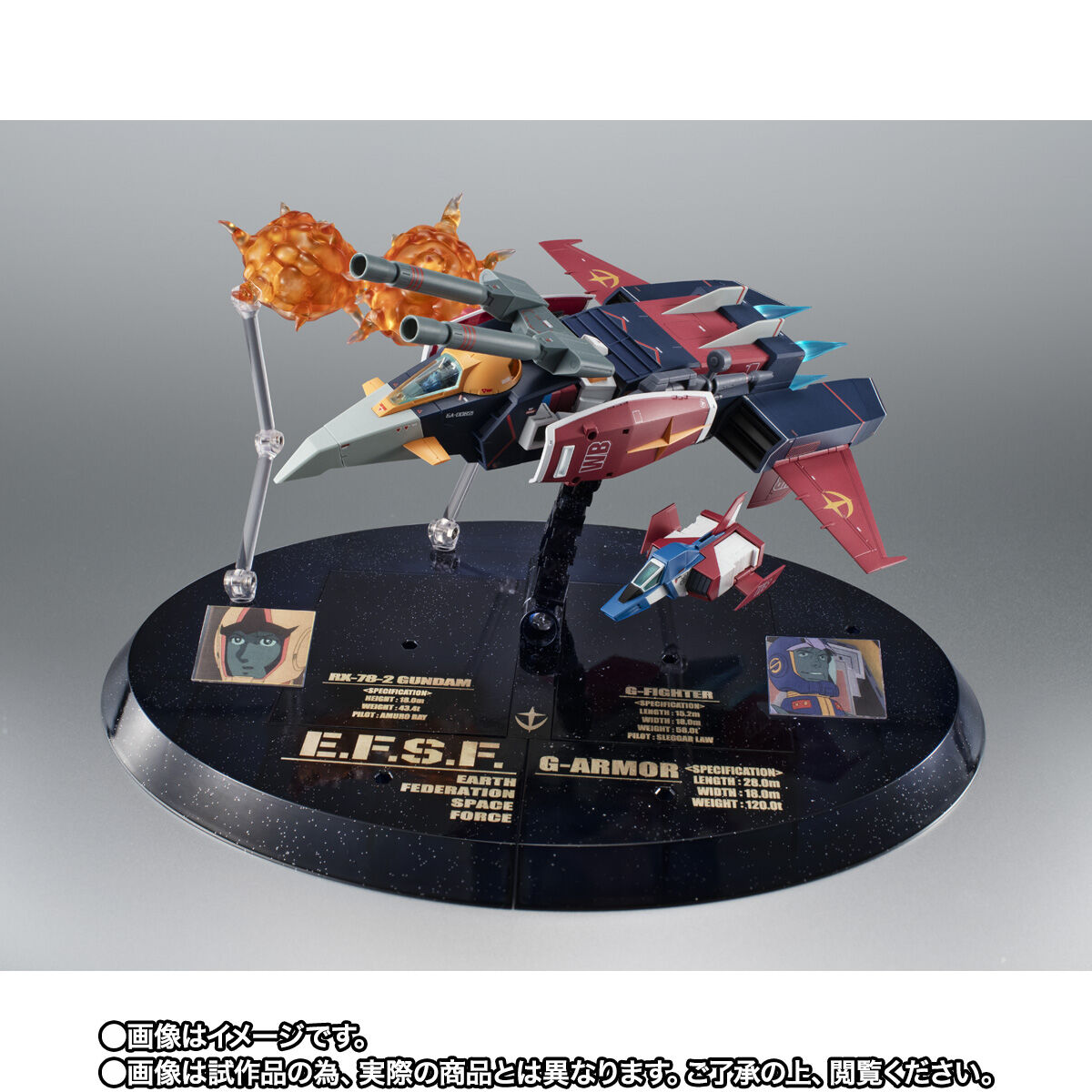 Robot Spirits(Side MS) R-SP RX-78-2 Gundam + FF-X7 Core Fighter + G-Fighter ver. A.N.I.M.E.～Mobile Suit Gundam 45th Anniversary～