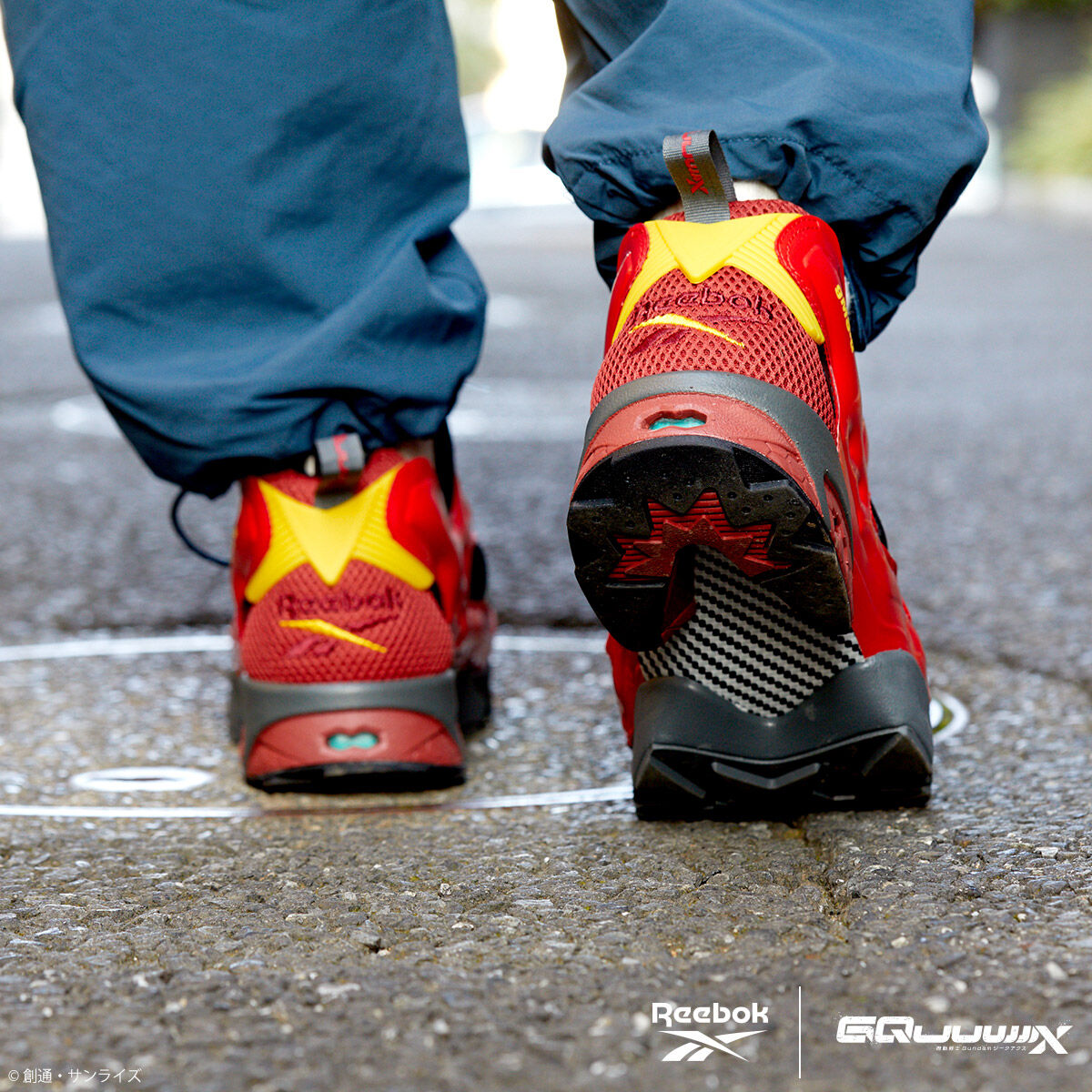 STRICT-G × Reebok Instapump Fury 94 Mobile Suit Gundam Seed Freedom gMS-α Red Gundam