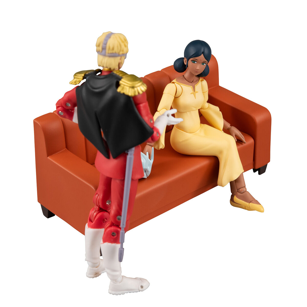 Megahobby Gundam Military Generation Collection EX 1/18 Lalah Sune + Char Aznable(Military Uniform)(Mobile Suit Gundam)