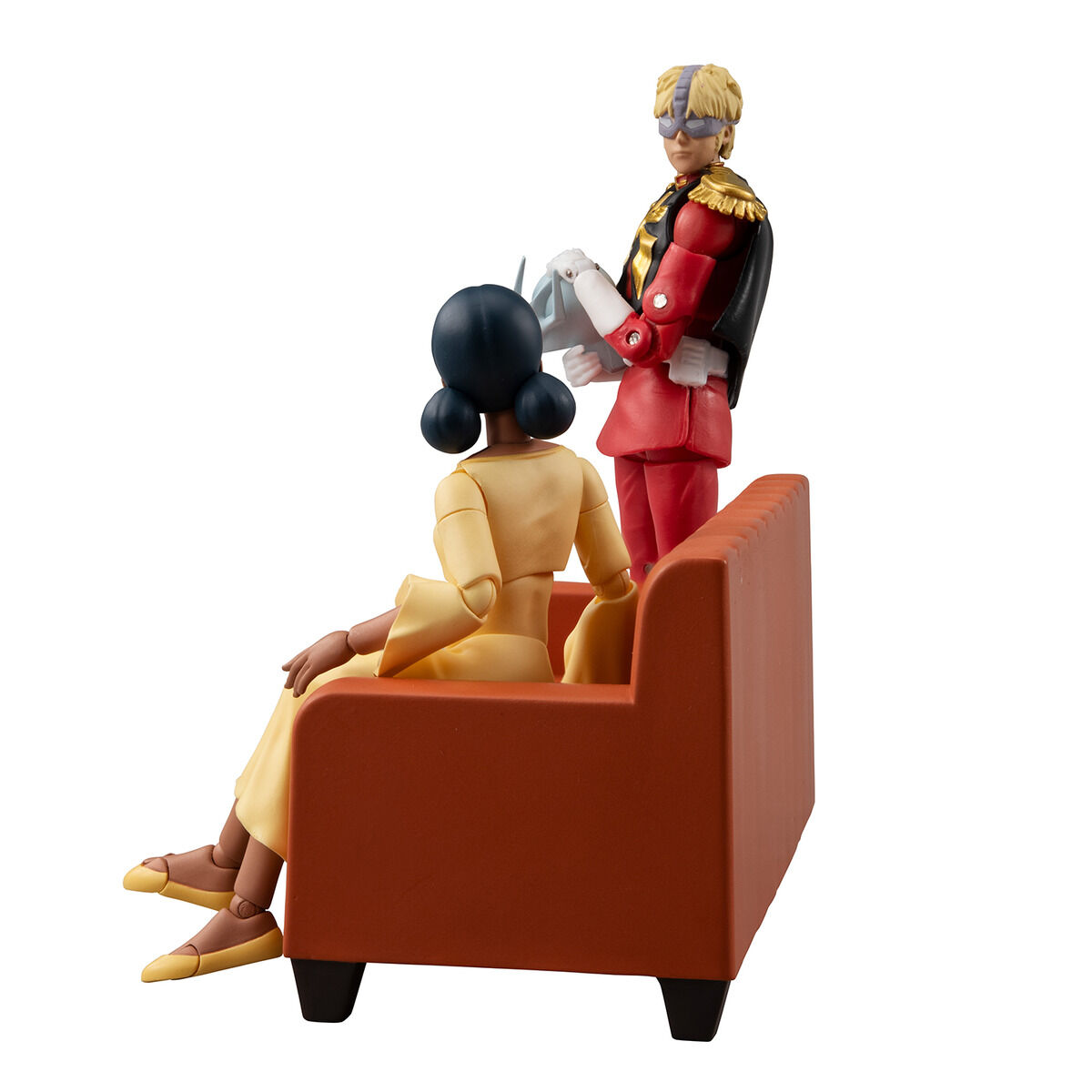 Megahobby Gundam Military Generation Collection EX 1/18 Lalah Sune + Char Aznable(Military Uniform)(Mobile Suit Gundam)