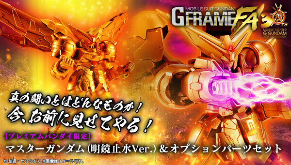 Mobile Suit Gundam G Frame Full Armor GF13-001NHⅡ Master Gundam(Meikyoshisui) + Option Parts set