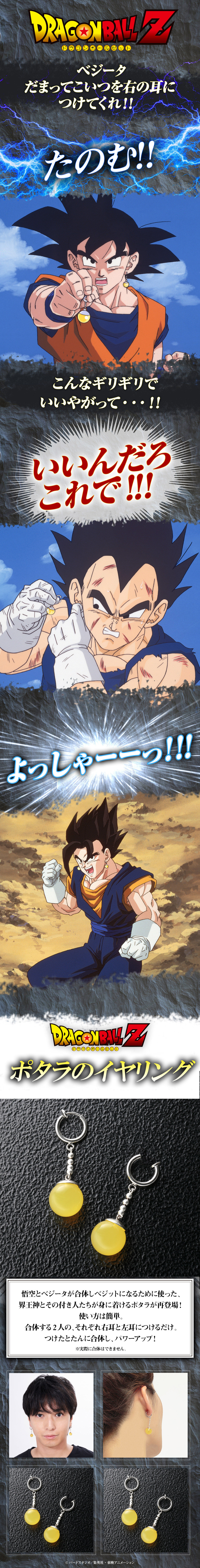 ドラゴンボールZ ポタラのイヤリング【2024年5月発送】 | ドラゴンボールZ ファッション・アクセサリー | アニメグッズ  ・おもちゃならプレミアムバンダイ｜バンダイナムコグループの公式通販サイト