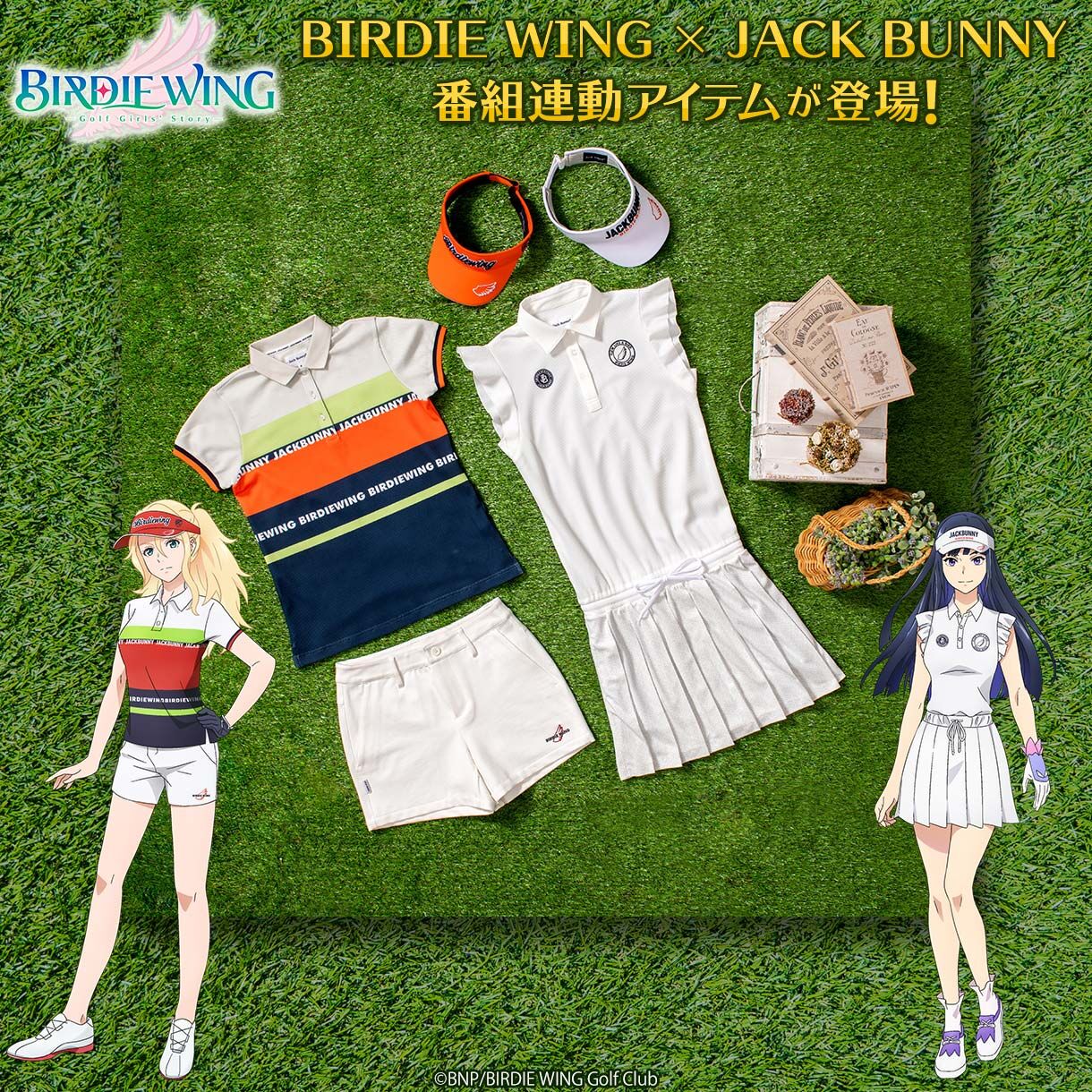 BIRDIE WING×JACK BUNNY ！！ ポロシャツ（イヴ