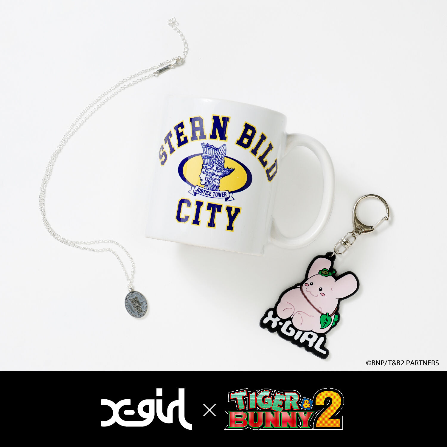 X-girl × TIGER ＆ BUNNY 2 RUBBER KEY HOLDER | TIGER & BUNNY