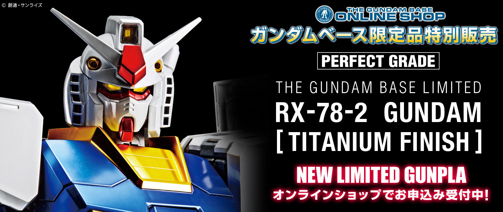 RX-78-2 ガンダム チタニウム フィニッシュ Gベース限定　完成品　PG