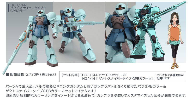 バンダイ 模型戦士ガンプラビルダーズビギニング サザビー GPBカラー