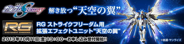 ｒｇ 1 144 ストライクフリーダムガンダム用 拡張エフェクトユニット 天空の翼 １次 ２０１３年１１月発送分 ガンダムシリーズ 趣味 コレクション プレミアムバンダイ公式通販