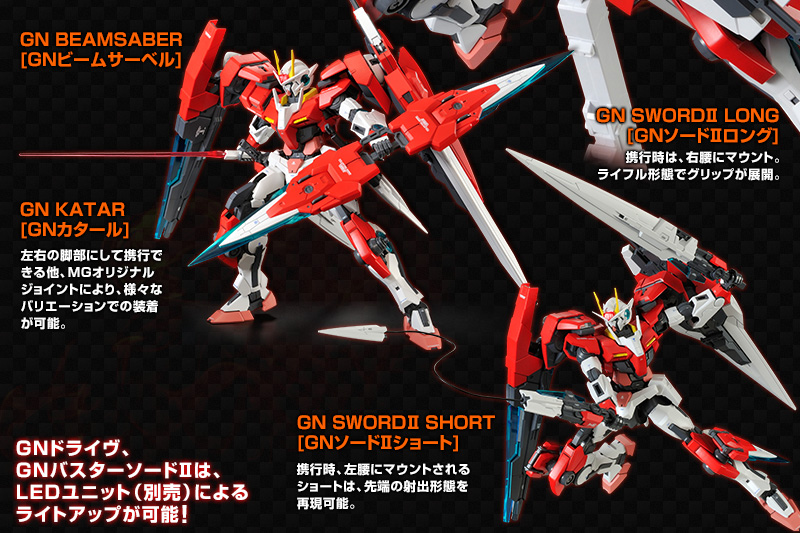 MG 1/100 GN-0000GNHW/7SGD2 00 Gundam Seven Sword/Gun Inspection