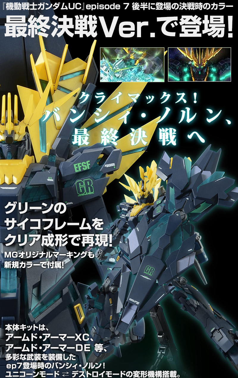 MG 1/100 RX-0[N] Unicorn Gundam 02 Banshee Norn(Final Battle)