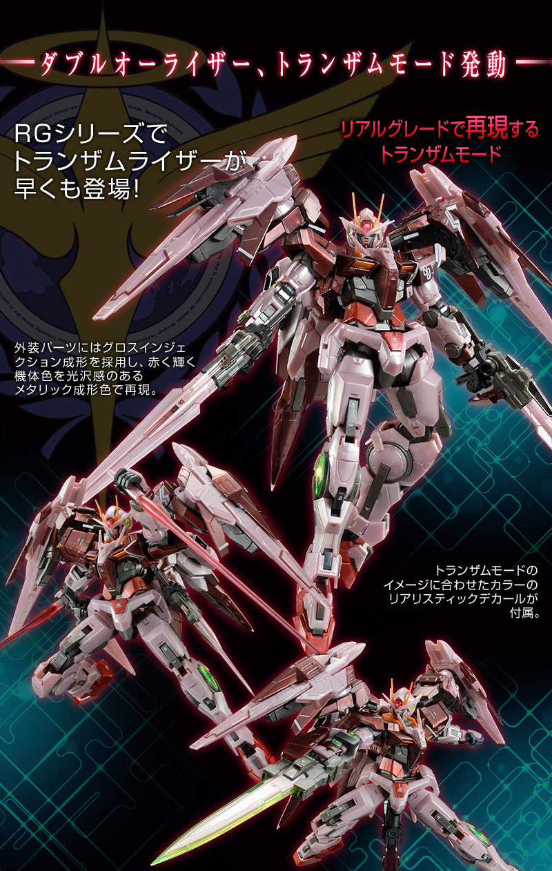 RG 1/144 GN-0000+GNR-010 Trans-AM Raiser(Gloss-Injection)