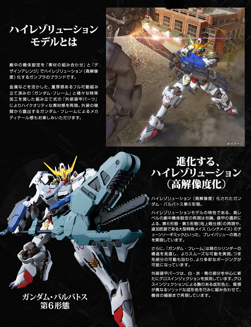 1 100 ハイレゾリューションモデル ガンダムバルバトス第６形態 ホビーオンラインショップ プレミアムバンダイ バンダイナムコグループ公式通販サイト