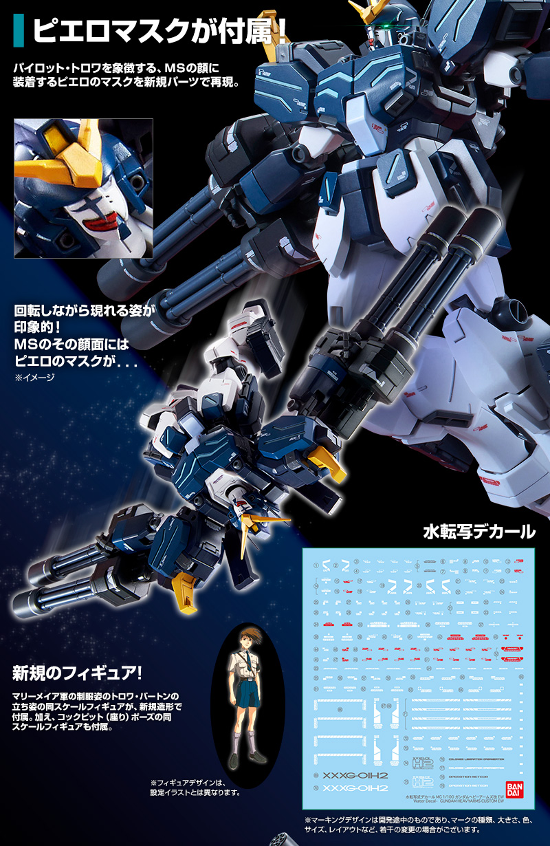 ｍｇ 1 100 ガンダムヘビーアームズ改 ｅｗ ホビーオンラインショップ プレミアムバンダイ バンダイナムコグループ公式通販サイト