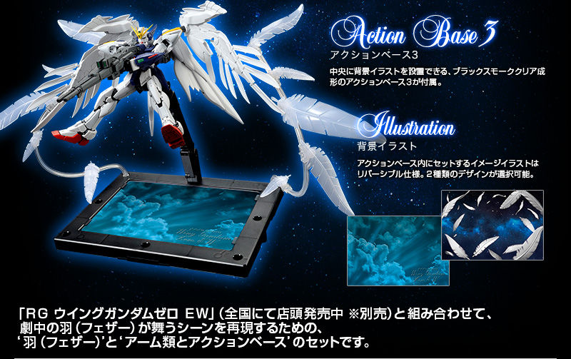 RG 1/144 Expansion Effect Unit Seraphim Feather for XXXG-00W0 Wing Gundam Zero(Endless Waltz)