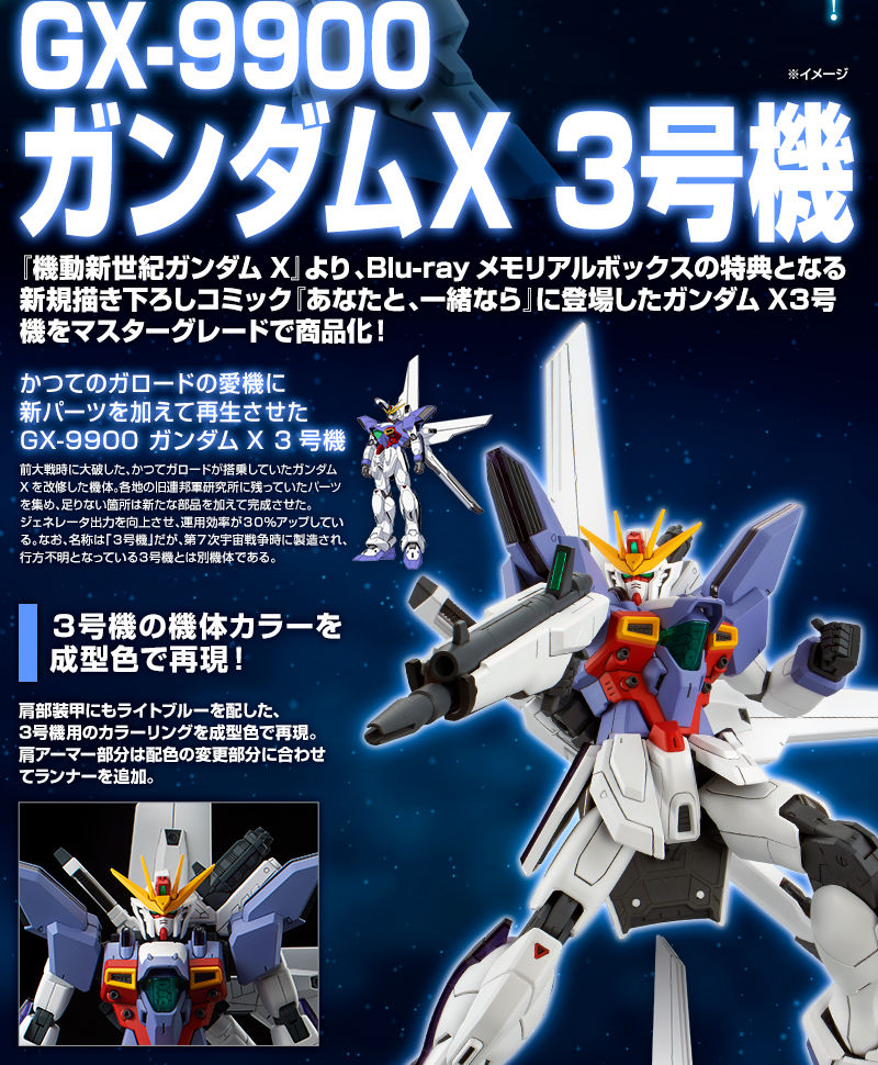 送料無料プレミアムバンダイ限定 MG 1/100 GX-9900 ガンダムX 3号機 機動新世紀ガンダムX プラモデル(0230448) バンダイスピリッツ その他