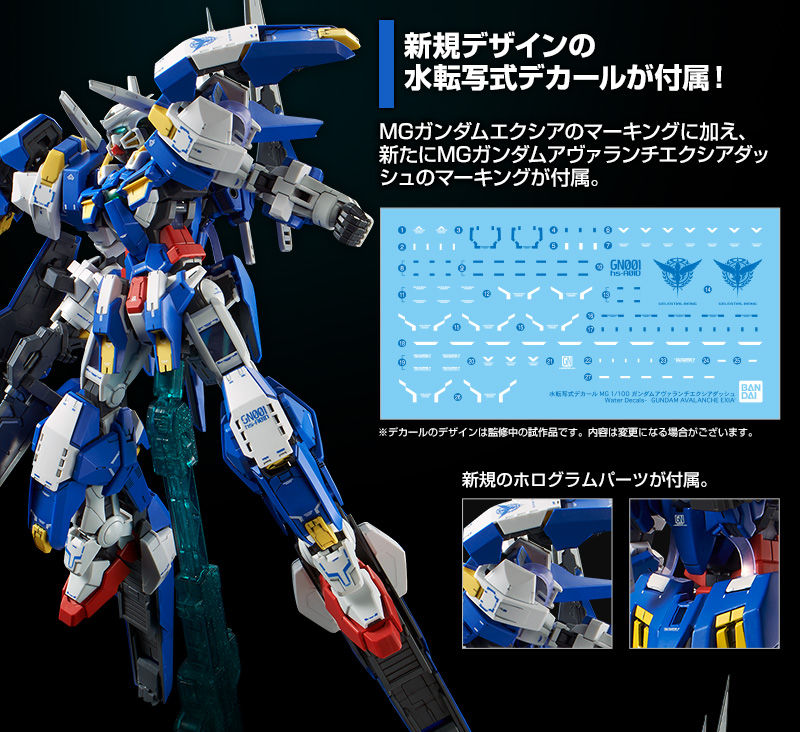 ガンプラ　ガンダム　アヴァランチエクシア　MG