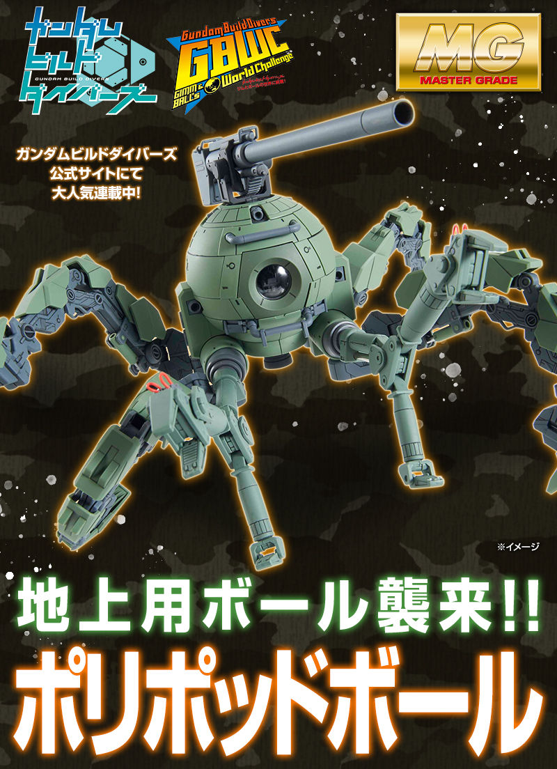 原型製作プレミアムバンダイ限定 MG 1/100 ポリポッドボール ガンダムビルドダイバーズ GIMM&BALL’s World Challenge プラモデル(0229976) バンダイスピリッツ