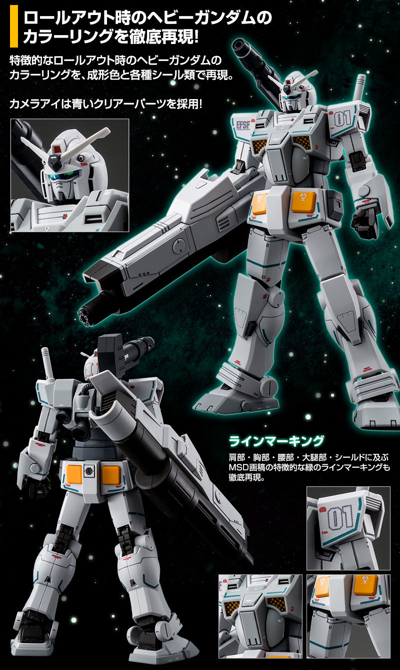 ｈｇ 1 144 ヘビーガンダム ロールアウトカラー ホビーオンラインショップ プレミアムバンダイ バンダイナムコグループ公式通販サイト