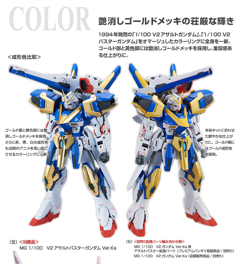 Premium Bandai MG 1/100 V2 Assault Buster Gundam Ver KA Kit 4573102555281 for sale online 