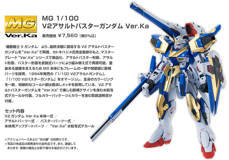 MG 1/100 LM314V23/24 Victory Two Assault Buster Gundam Ver.Ka