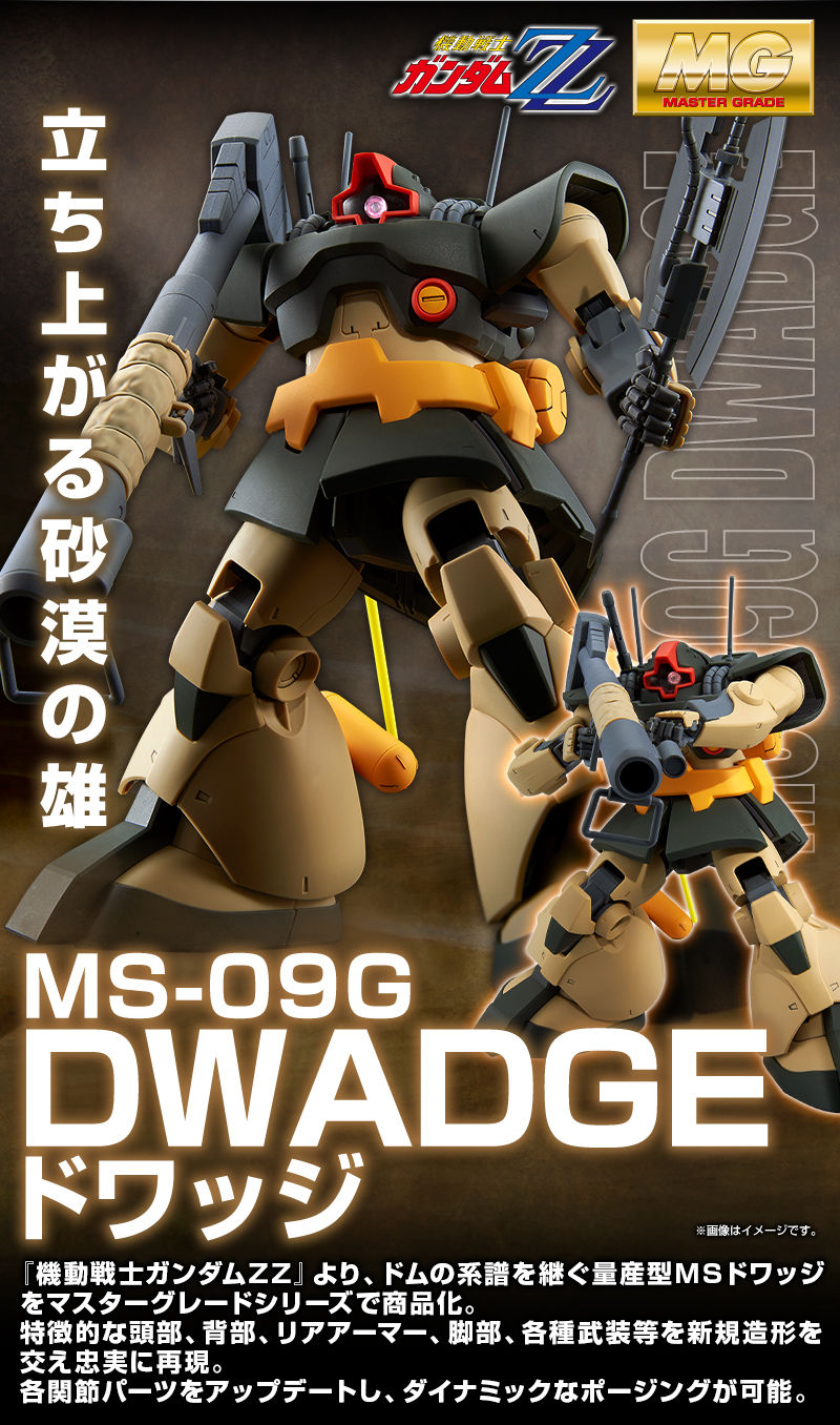 MG 1/100 MS-09G Dwadge(Gundam Double Zeta)