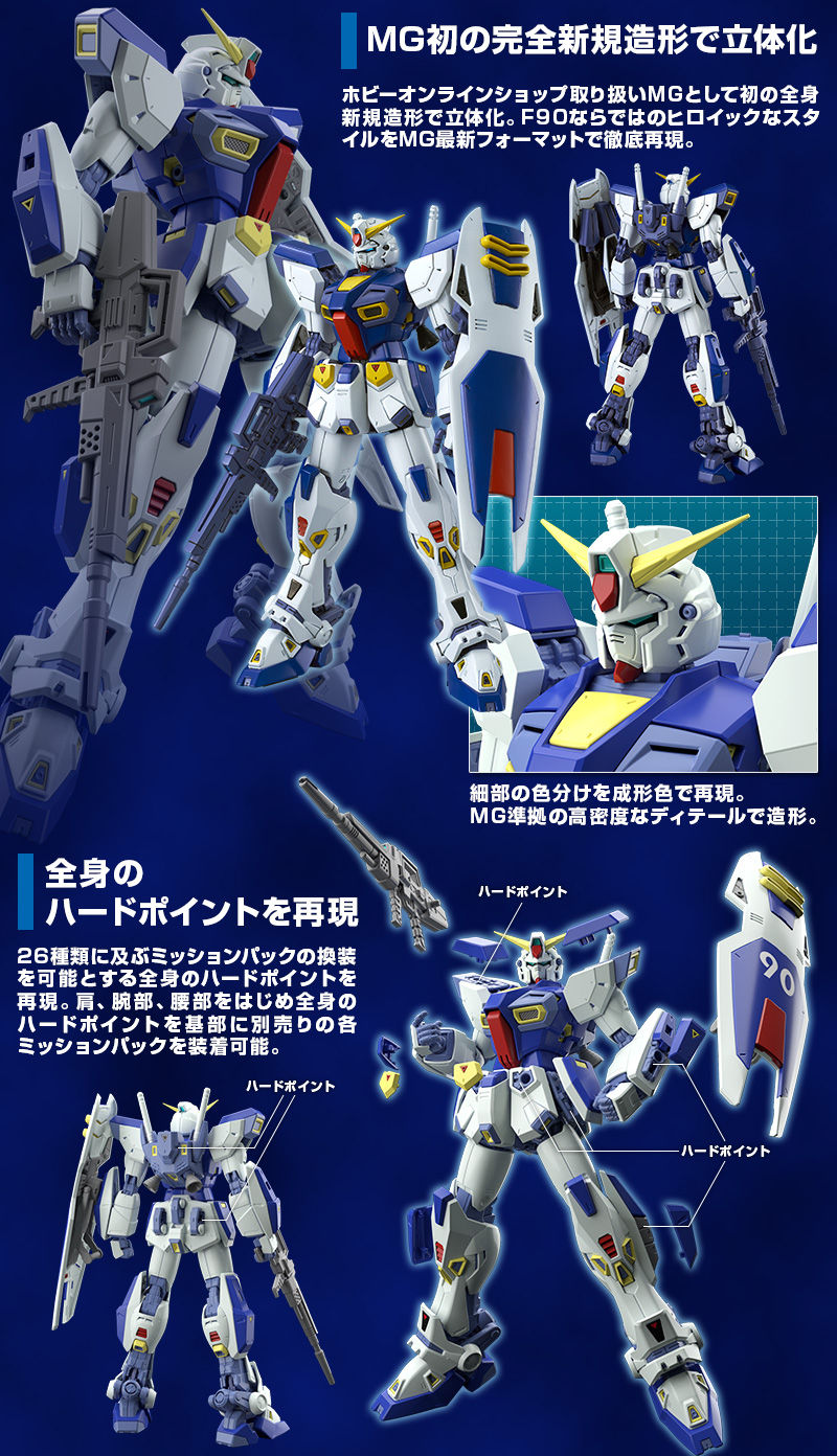 MG 1/100 Formula 90 Gundam F90