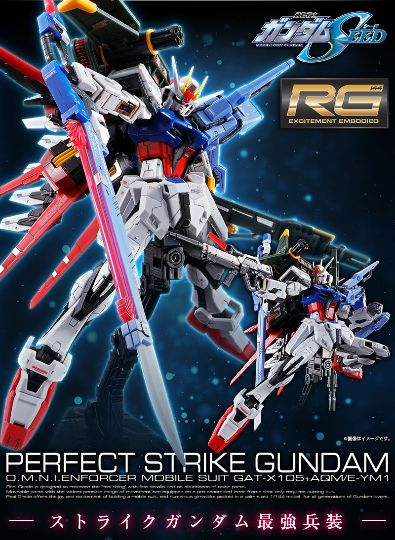 RG 1/144 GAT-X105+AQM/E-YM1 Perfect Strike Gundam