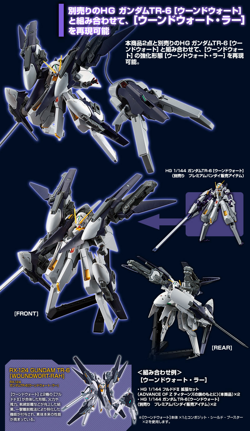 ＨＧ 1/144 フルドドII 拡張セット（ADVANCE OF Z ティターンズの旗の