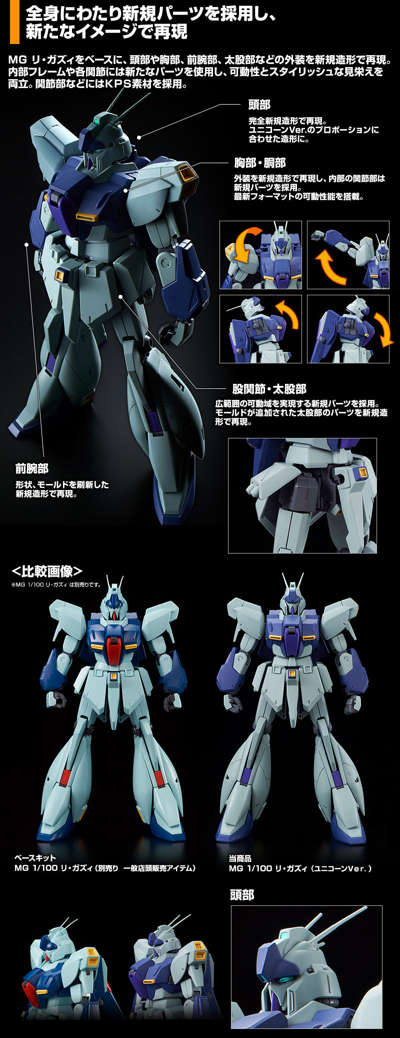 MG 1/100 RGZ-91 Re-GZ(Refined Gundam Zeta)(Unicorn)