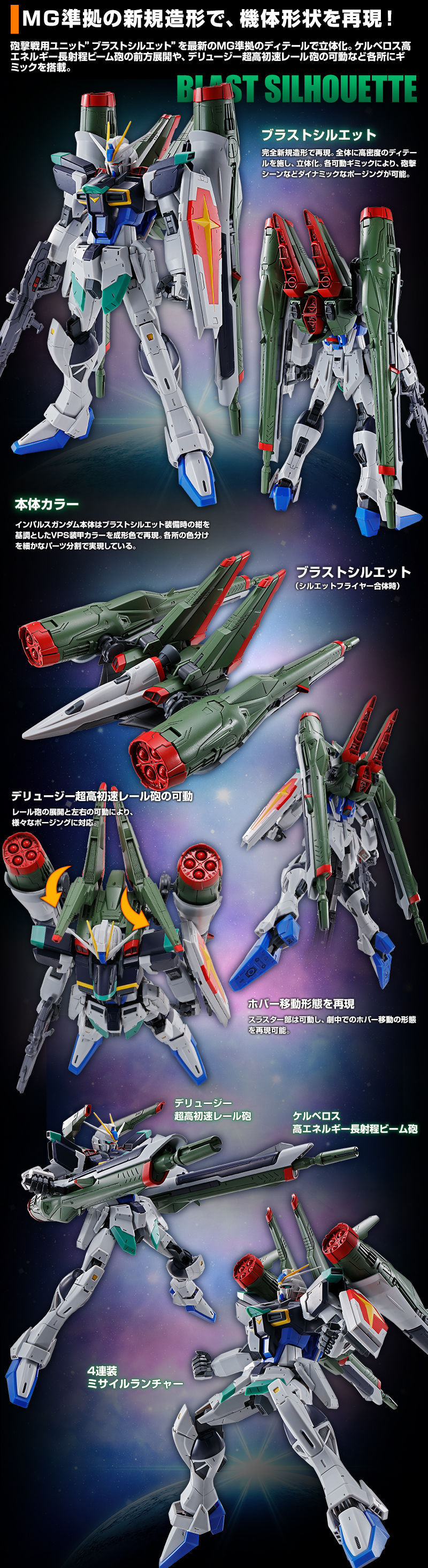 MG 1/100 ZGMF-X56S/γ Blast Impulse Gundam