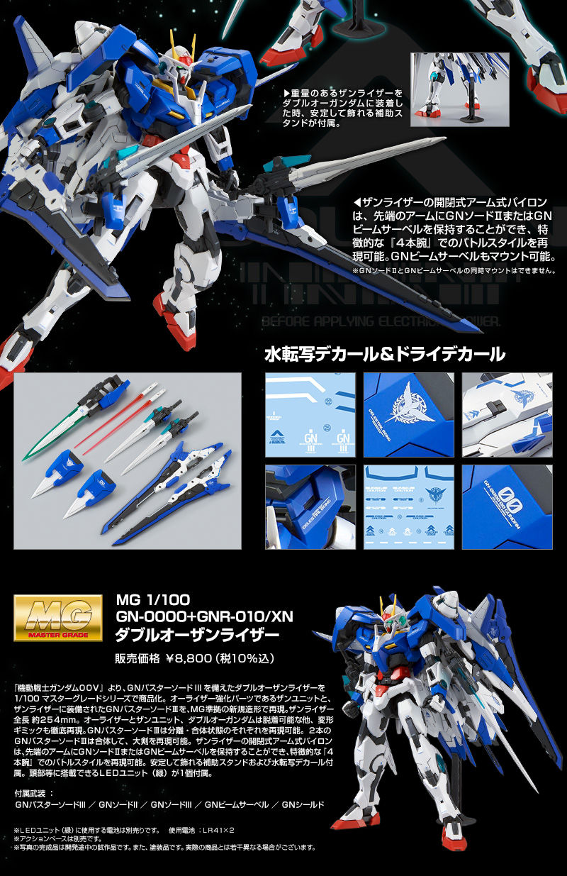 人気安い】 BANDAI - MG ダブルオーザンライザーの通販 by