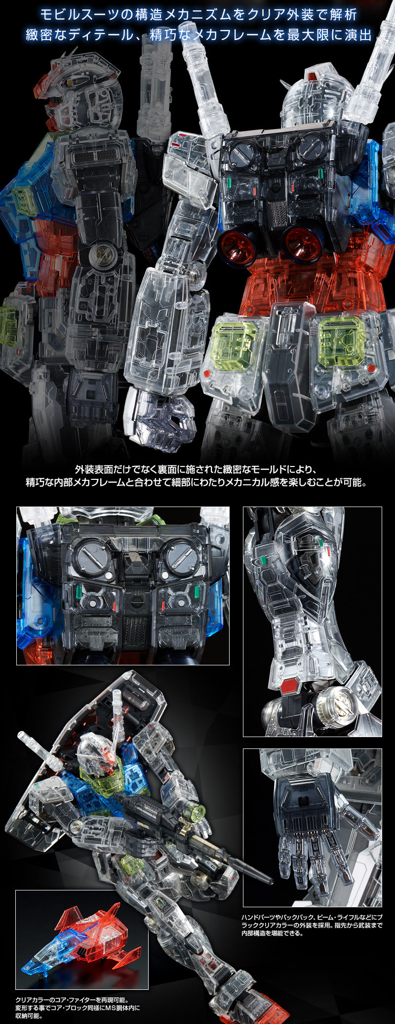 PG UNLEASHED 1/60 RX-78-2 ガンダム クリアカラーボディ
