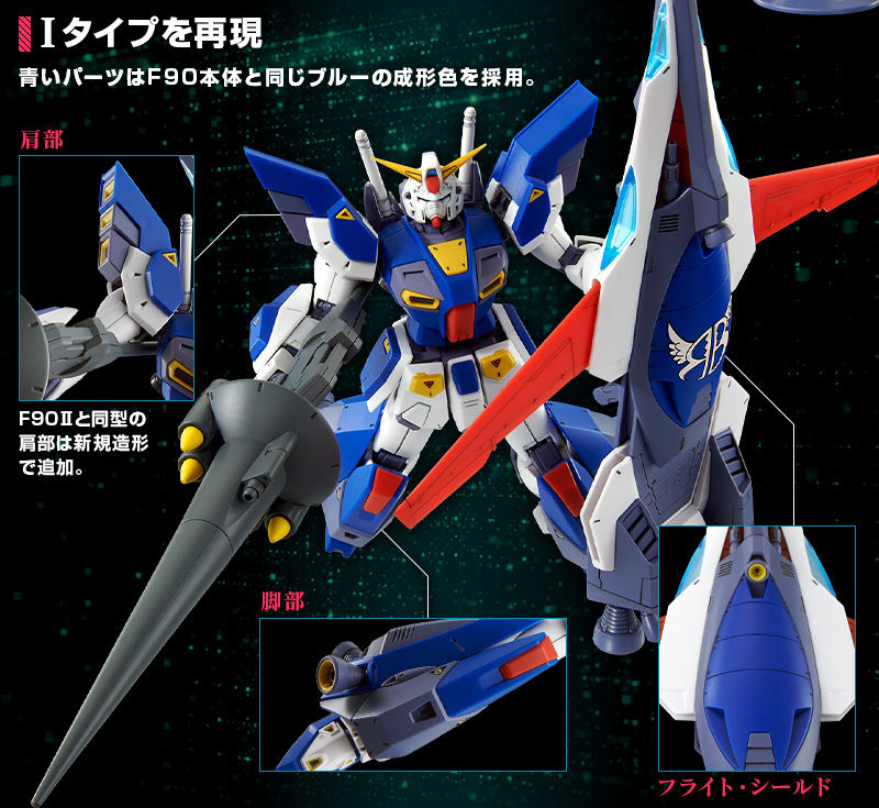 MG 1/100 Mission Pack I-Type Expansion Parts For Formula 90 Gundam F90(Final Battle in Jupiter)