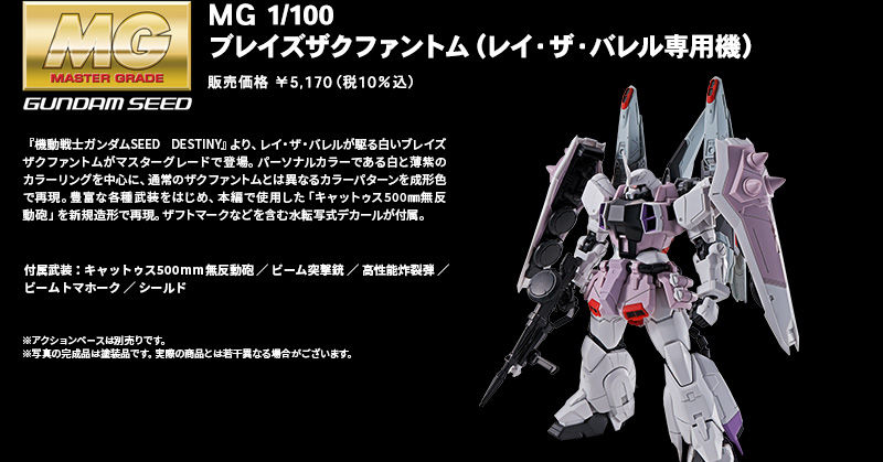 MG 1/100 ZGMF-1001/M Blaze Wizard Zaku Phantom(Rey Za Burrel custom)