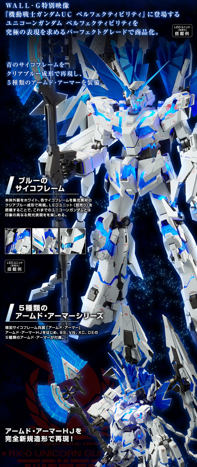 PG 1/60 ユニコーンガンダムペルフェクティビリティとディバイン拡張