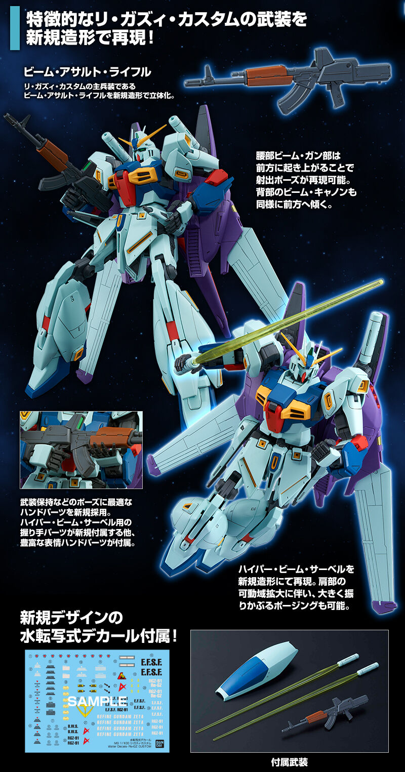 激安正規 MG リ ガズィ カスタム 用 ガンダムデカール fawe.org