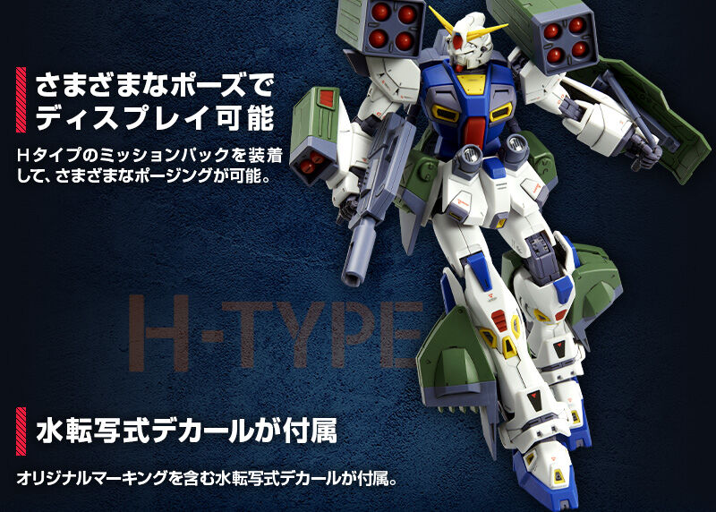 MG 1/100 Mission Pack H-Type Expansion Parts For Formula 90 Gundam F90