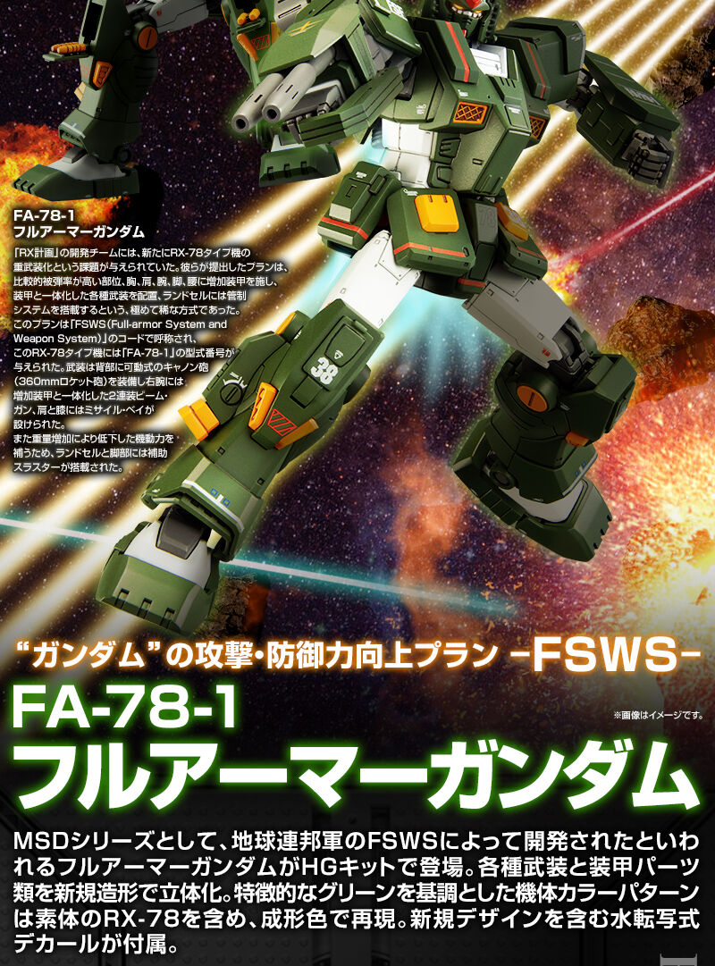 “ガンダム”の攻撃・防御力向上プラン-FSWS- FA-78-1 フルアーマーガンダム
