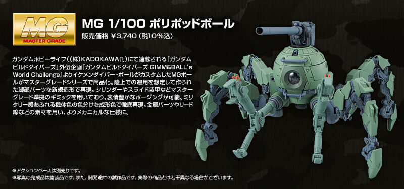 MG 1/100 ポリポッドボール｜プレミアムバンダイ｜バンダイナムコ