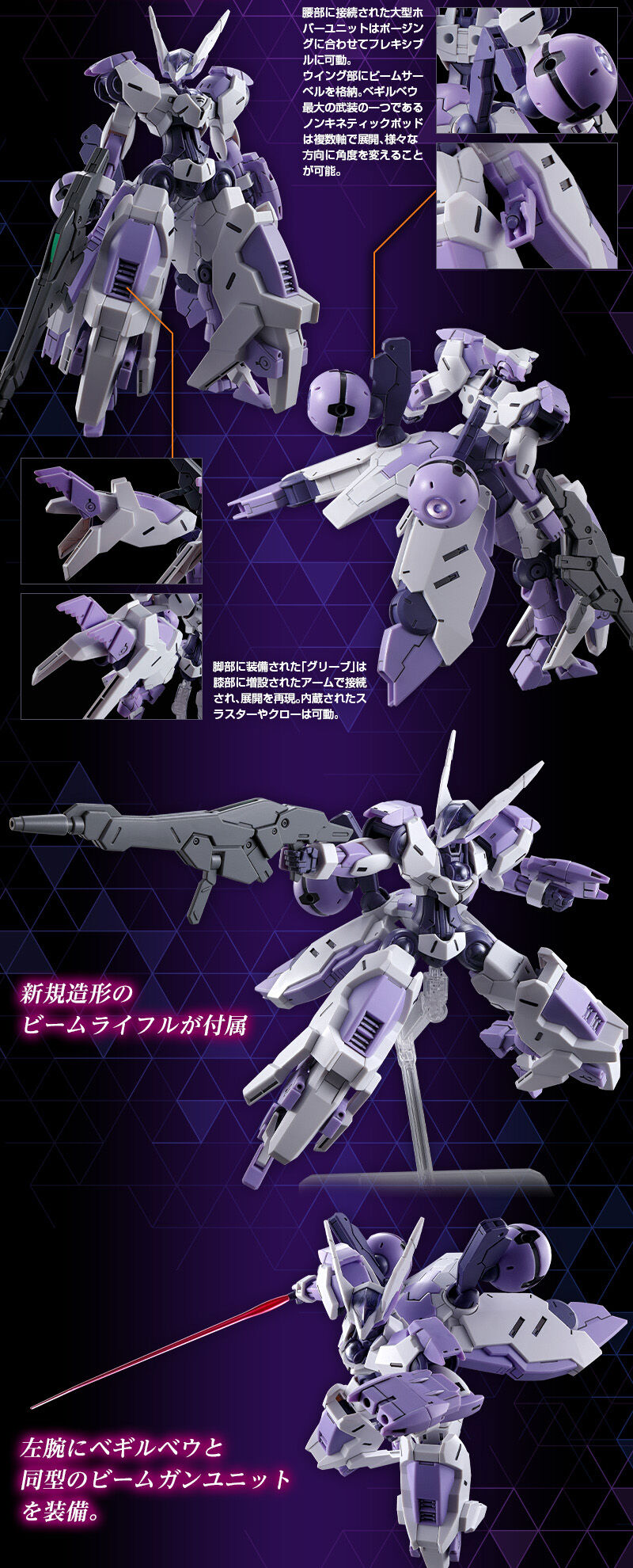 ＨＧ 1/144 ベギルベウトルシュ(ケナンジ小隊所属機/リドリック小隊所属機)