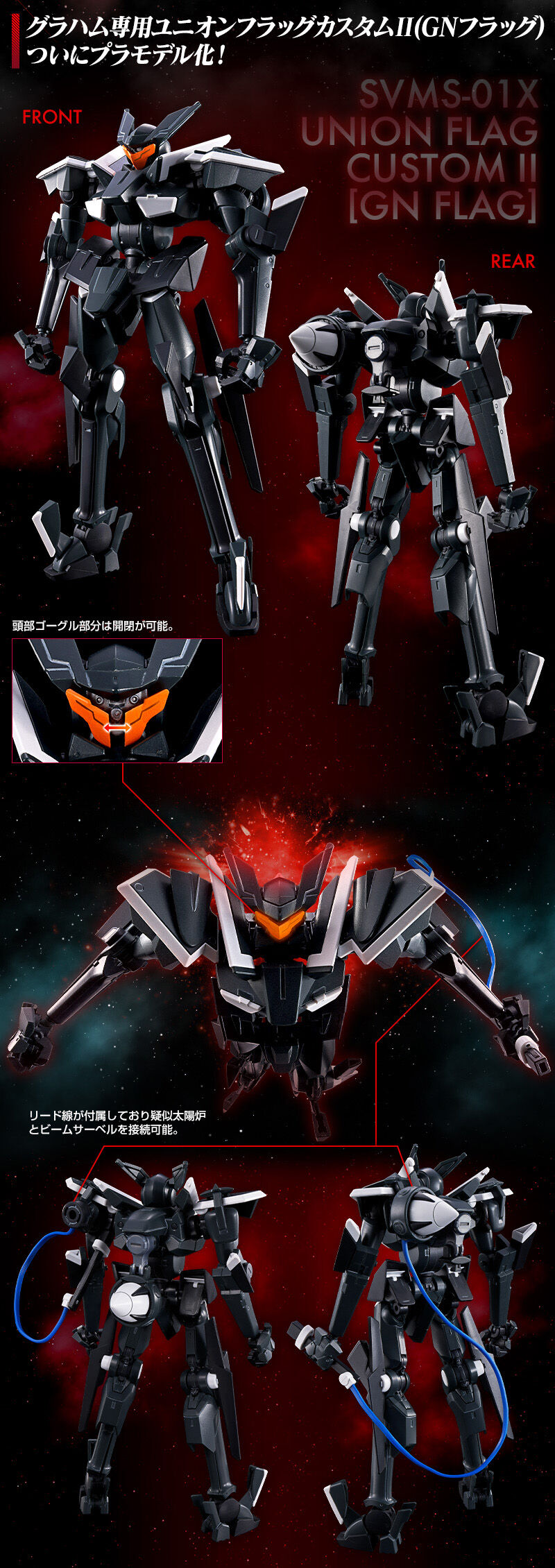HG 1/144 グラハム専用ユニオンフラッグカスタムII(GNフラッグ)