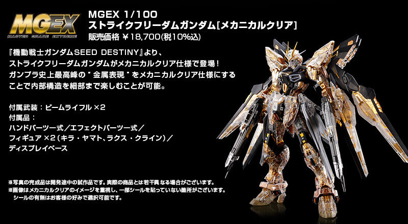 MG Extreme 1/100 ZGMF-X20A Strike Freedom Gundam(Mechanical Clear)