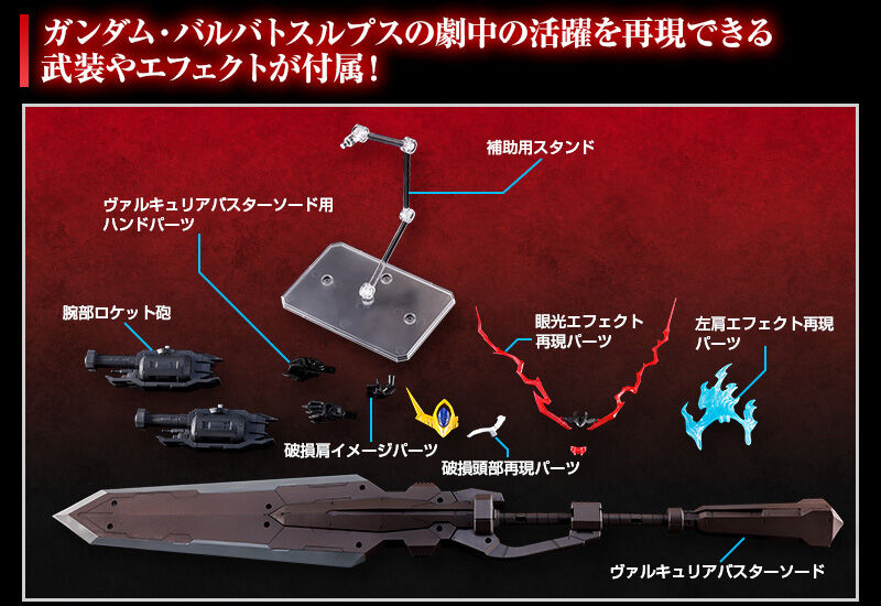 MG 1/100 Expansion Parts set for ASW-G-08 Gundam Barbatos Lupus
